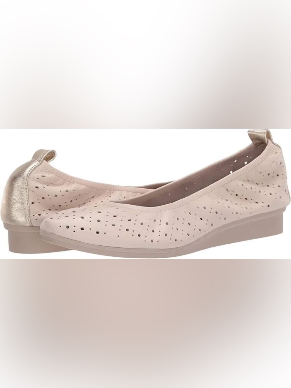Aerosoles NEW Leather Ivory Ballet Flats  size 9.5